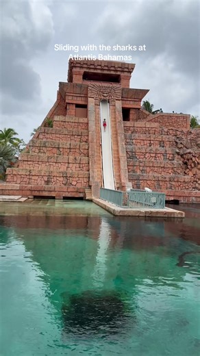 Sliding with Sharks at Atlantis Bahamas Waterpark