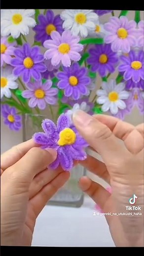 #モール花diy #ハンドメイドアクセサリー #ハンドメイド #手作り花 #handmade #花の作り方 #コスモス作り