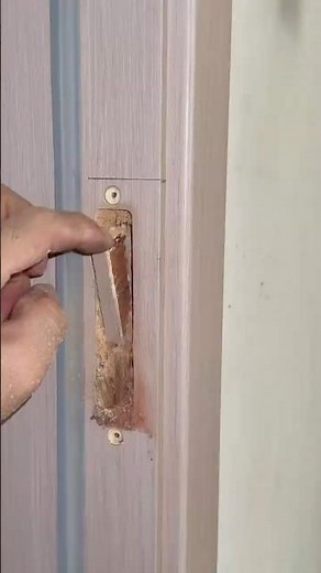 DIY Wooden Door Lock Installation | Smooth & Precise Latch Fitting