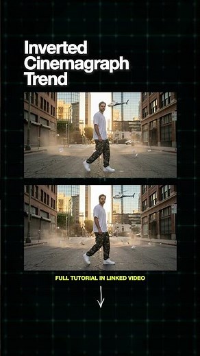 Inverted Cinemagraph Effect (Before vs After) | After Effects Tutorial