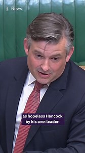 "The right honourable gentleman, now forever branded as hopeless Hancock by his own leader." Shadow Health Secretary Jonathan Ashworth says Matt Hancock's failure to "contain the Delta variant" is the reason for the four-week delay to the easing of lockdown in England. | Channel 4 News