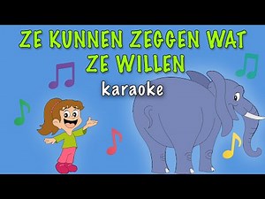 Ze Kunnen Zeggen Wat Ze Willen | Karaoke | Minidisco