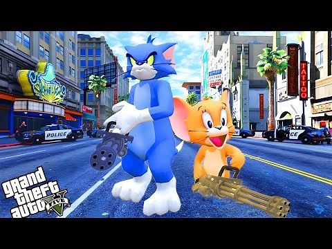 GTA 5 ထဲမှာ Tom & Jerry သောင်းကြမ်းနေပီ/ Playing as Tom and Jerry in GTA V