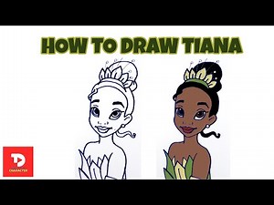 How to Draw Tiana | Disney's Princess and the Frog