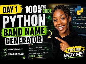 Python for Beginners: Build a Band Name Generator in 2 Minutes
