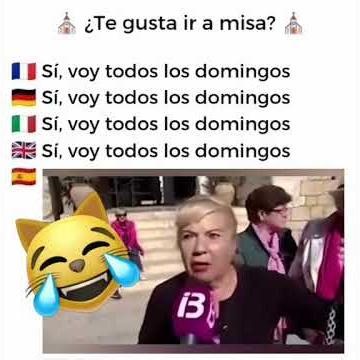 We want to go to Mass 😹 : Deep Spain 🇪🇸. Very, very deep.