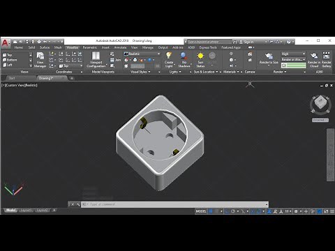 Belajar AutoCAD - Socket / Stop Kontak // Tutorial AutoCAD