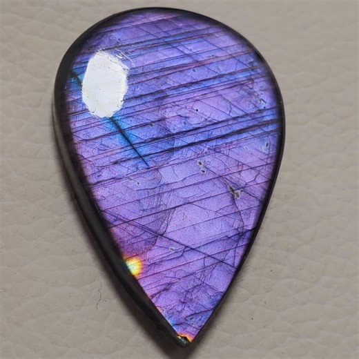 Purple Labradorite - Beautifull Color Cabochon : Celestial Glow Labradorite ( 57.10 Carat, 40X28X6 Mm) - Etsy