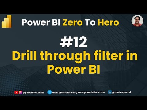 12 - Drill through filter in Power BI | How to use Drill Through in Power BI| Drill through Filters