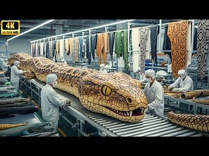 Inside the Snake-Leather Factory: From Snake Skin to Luxury Jacket (Full Process)
