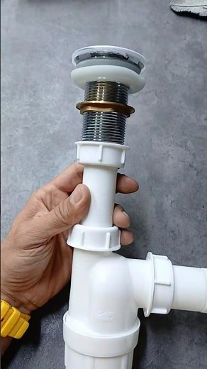 Install a Bathroom Sink Trap with Ease | Replace Your Sink Trap Without a Plumber!#shorts