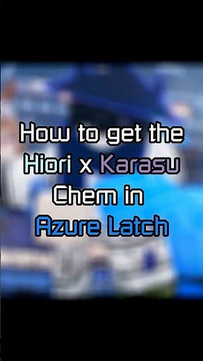 How to get the Hiori x Karasu Chemical Reaction in Azure Latch #azurelatch #roblox #bluelock #anime