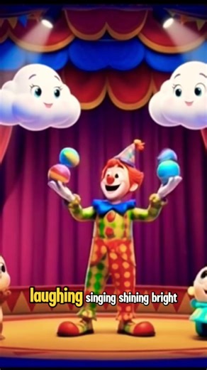 The clown does stunts in the circus!🤡🎪