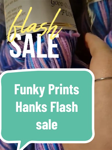 Knitco GOF funky prints hanks are on flash sale at @YarnBundles for £8.99 for a pack of 5. Lots of other flash sales too so be sure to check my showcase out :)