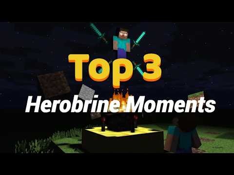 Herobrine Compilation Moments #1 😱 #minecraft