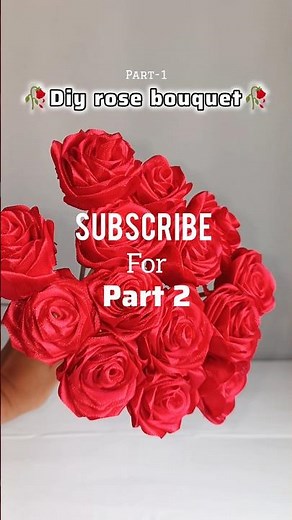 🥀 DIY Rose Bouquet Part-1 | Easy Handmade Flower 🥀Bouquet Tutorial ✨