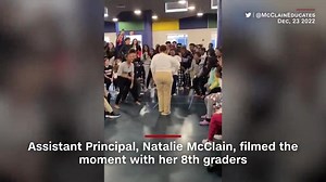 197K views · 4.1K reactions | Video captured an intense dance battle between 8th graders and their teacher. “It’s just amazing to see that everyone gets a glimpse of how awesome Ms Turner is because I get to experience her every single day doing these amazing things with our students.” https://cnn.it/3vqwYi1 | CNN | Facebook