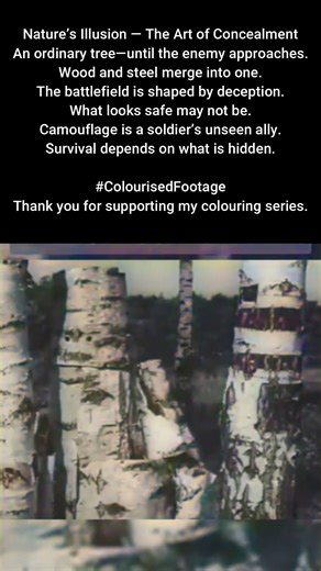 Nature’s Illusion Camouflaged Structures 1944 #ColourisedHistory