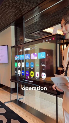 Who would like to use this transparent TV in their home?🌸LG Signature, 77-inch, OLED 4K advertise...
