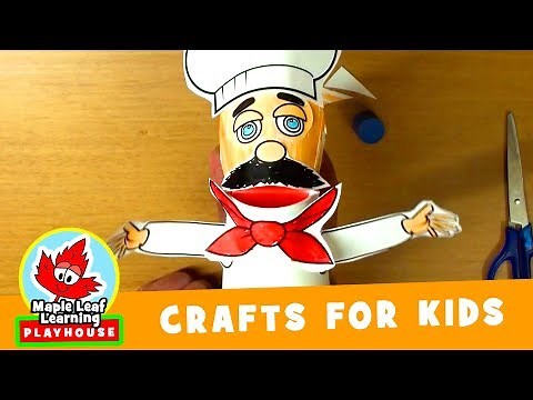 Cook Puppet Craft for Kids | Maple Leaf Learning Playhouse