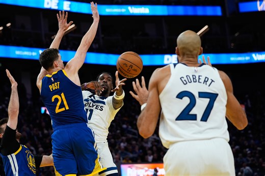 Without Anthony Edwards, Timberwolves still top Warriors