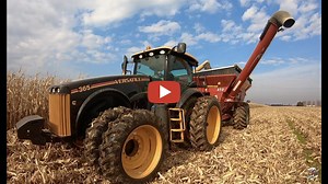 Mike Less - Farmhand Mike - New Versatile 365 limited edition tractor. Wauseon Ohio as the work on harvesting their 2019 corp with their New Holland TR 98 combine