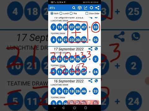 Strategy to win UK 49 Lunchtime two numbers and bonus