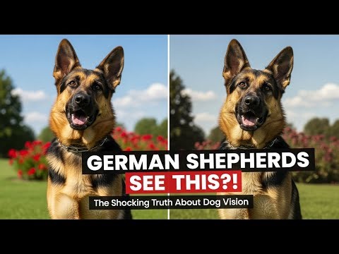 What color do German Shepherds see? | The Truth About Dog Vision Revealed!
