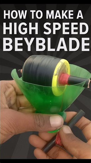 How To Make a High Speed Beyblade | DIY Beyblade Using Plastic Bottle | Homemade Spinner Toy
