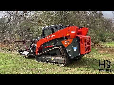 Kubota SVL 97.2 Skid Steer with Virnig V70 Tree Disc Mulcher