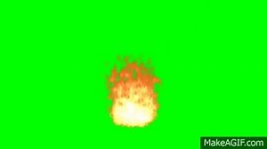 Free Green Screen Effect - Fire HD on Make a GIF