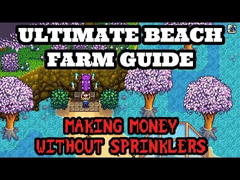 Stardew Valley Ultimate Beach Farm Guide | How To Make Money Without Sprinklers