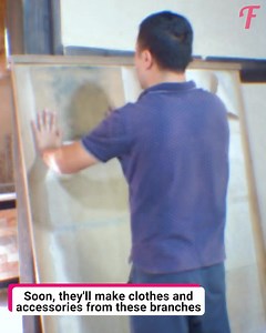 486K views · 389 reactions | From twigs to dresses: wooden fabric making process explained | Fabiosa Australia | Facebook