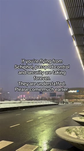 Schiphol Airport Passport Control Wait Times