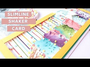 Amazing Slimline Shaker Card Tutorial