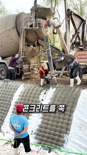 How to pour concrete on a slope without formwork
