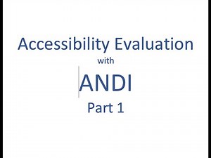 ANDI Introduction