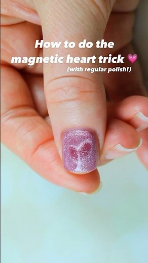I finally figured it out!! 😭💗 #nailart #magneticnailpolish #nails