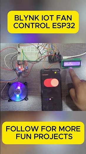 DIY Smart Home: Remote fan control project #esp32 #smartfan #technology