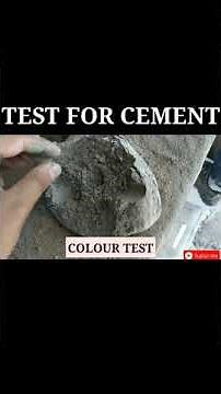 Cement test! Cement test on field! @Smart engineer