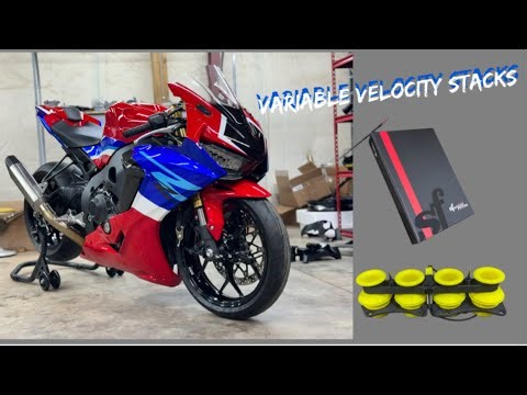 I installed Stringer Variable Velocity Stacks and a sprint air filter on my Cbr 1000rr sc77