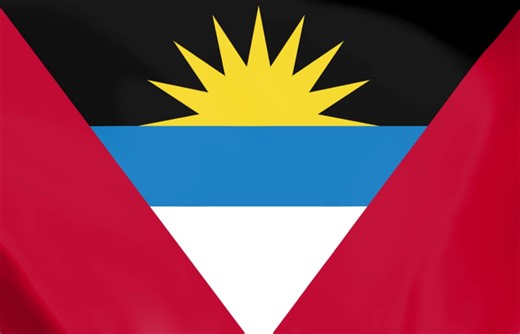 Antigua And Barbuda Flag, Antiguan Flag, Waving Flag. Free Stock Video