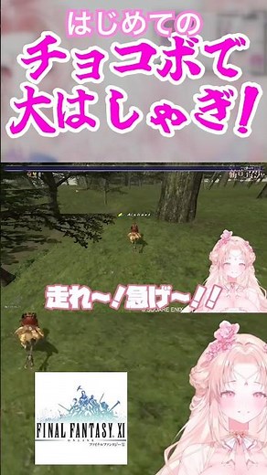 My first ever Chocobo ride after running around so much!!! #ff11 #finalfantasy #mmorpg #shorts #v...