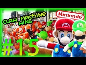 Claw Machine Wins #15: Super Mario & Luigi - INCREDIBLE LUCKY WIN - Nintendo Wins