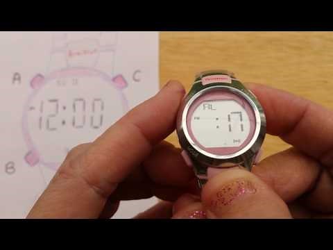 Armitron 4 Button Digital Sports Watch - Set and Activate Alarm -(Also, most Timex 4-Button Watches)