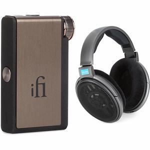 iFi GO Blu Portable Bluetooth DAC/Headphone Amp with Sennheiser HD 600 Open-back Headphones