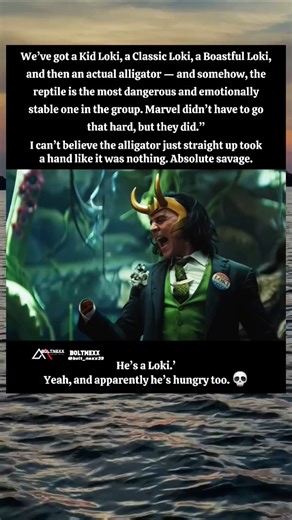 Alligator Loki just eat his hand. #loki #lokiseries #mcushorts