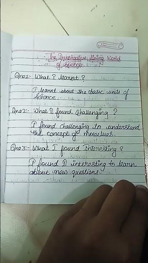 Class 8 science chapter 1and 2 Learner's diary