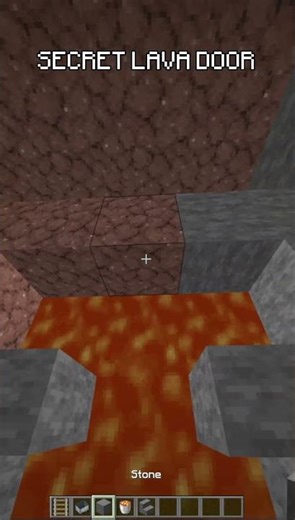lava door #minecraft #minecraftbeauty #gaming #lava