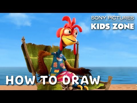 SURF'S UP: How to Draw Chicken Joe | Sony Pictures Kids Zone #WithMe